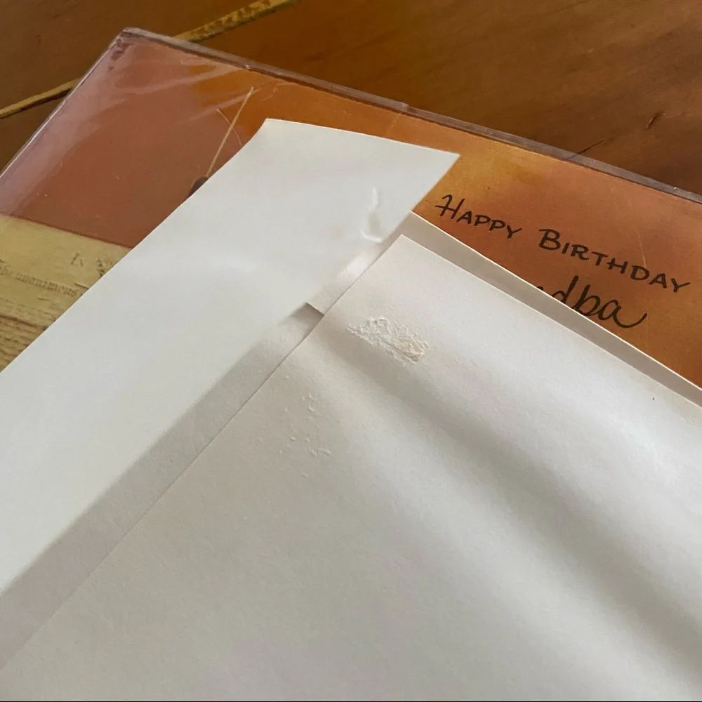 MCM Happy Birthday Grandpa Greeting Card with Original Envelope